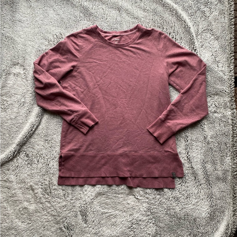 L.L. Bean Mauve Long Sleeve Top